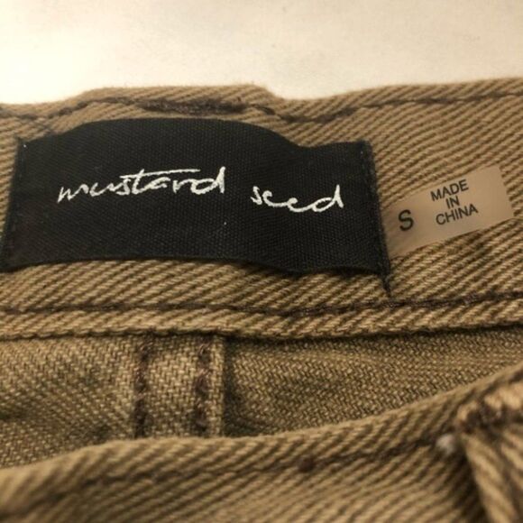 Mustard Seed Distressed High Rise Button Fly Short - Picture 9 of 12